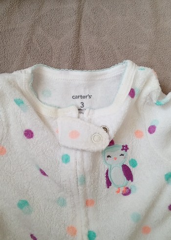 Bebek Kız Düğmeli Beyaz Tulum - Görsel 2