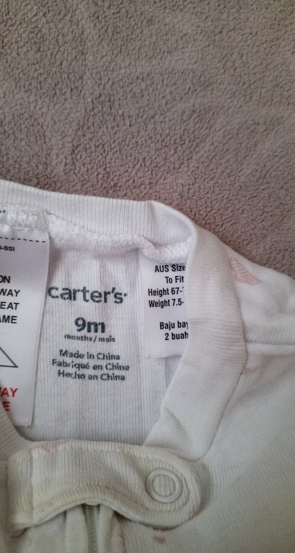 Fermuarlı Beyaz Bebek Kız Tulumu - Görsel 2