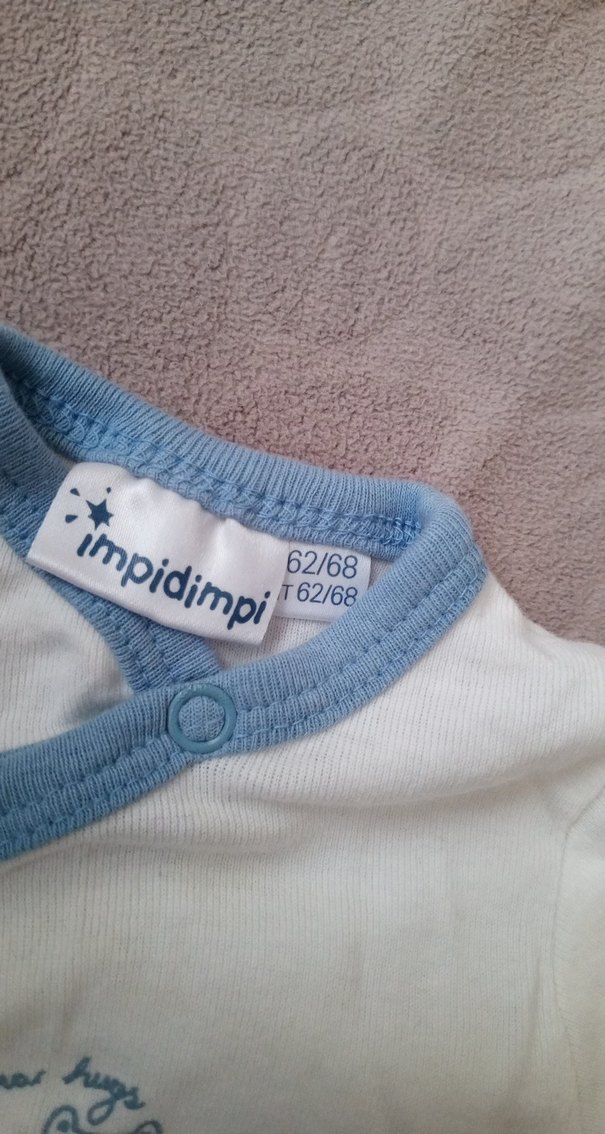 Uzun Kollu Mavi Erkek Bebek Body - Görsel 3