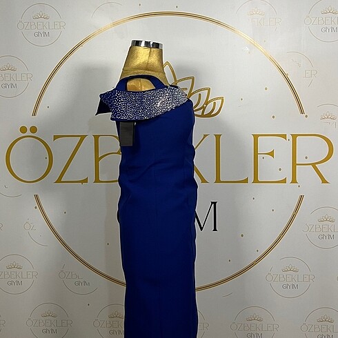 Saksı Mavisi Abiye / 42 Beden - Görsel 2