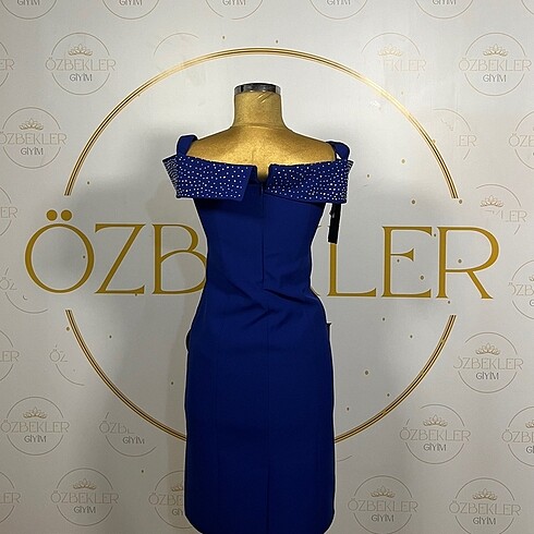 Saksı Mavisi Abiye / 42 Beden - Görsel 3