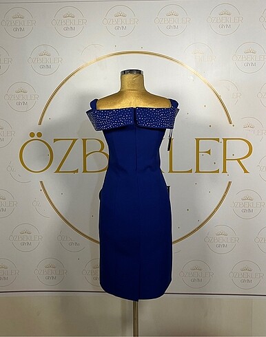 Saksı Mavisi Abiye / 42 Beden - Görsel 4