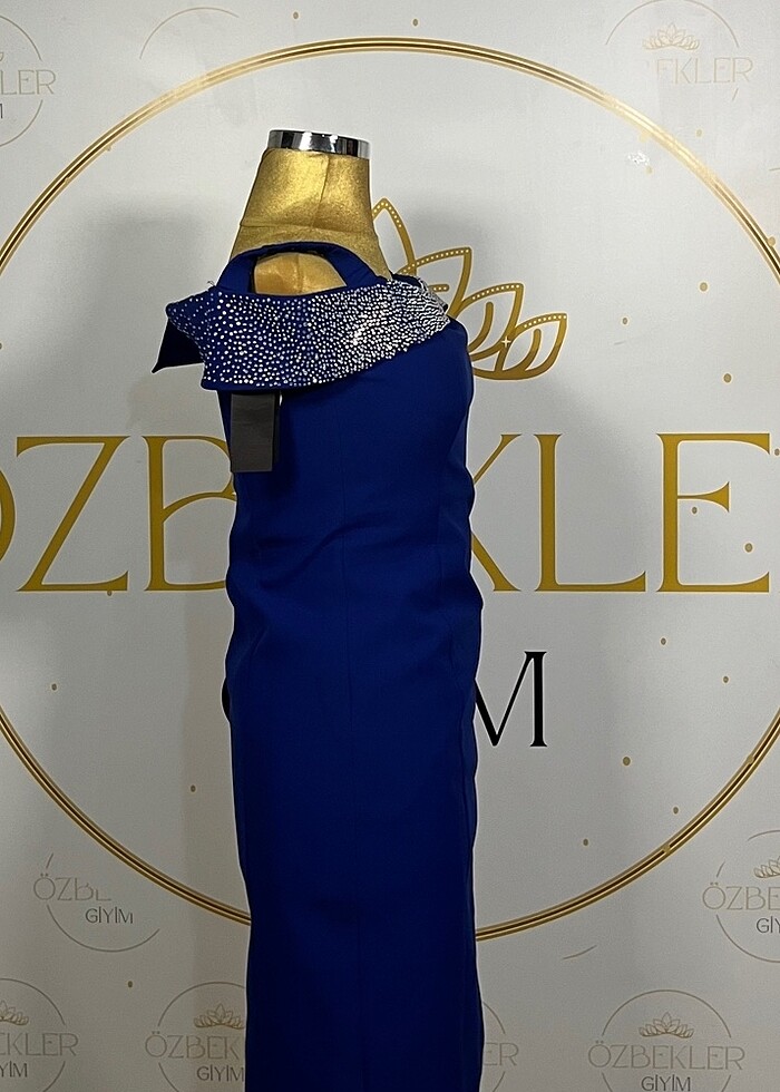Saksı Mavisi Abiye / 42 Beden - Görsel 2