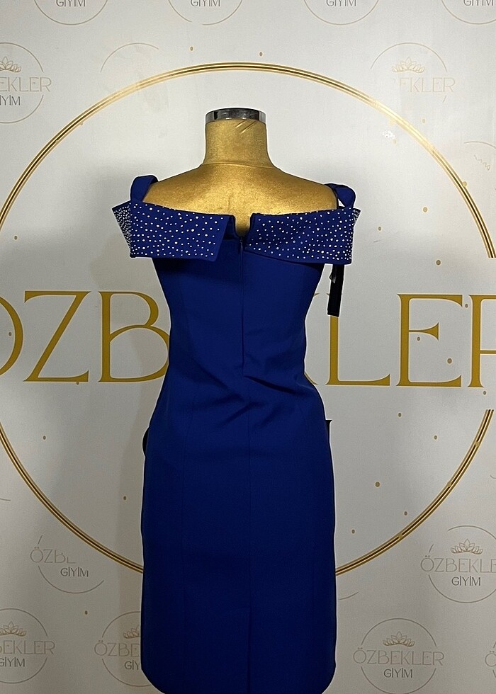 Saksı Mavisi Abiye / 42 Beden - Görsel 3