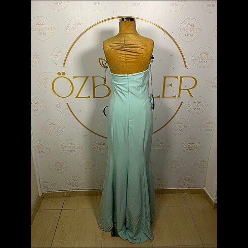 Su Yeşili Abiye / 38 Beden - Görsel 5