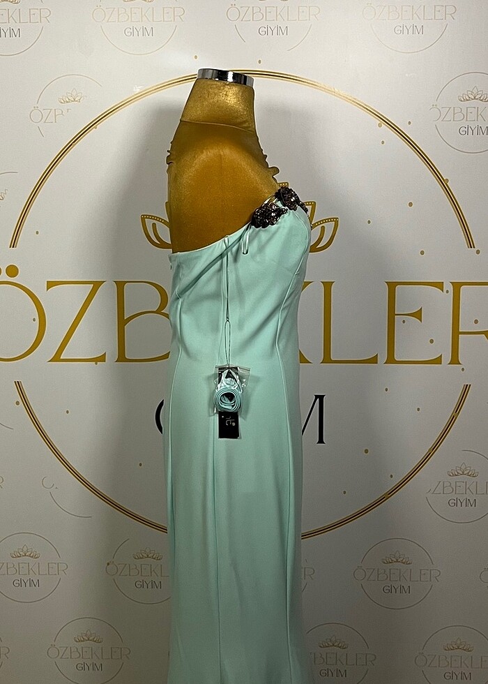 Su Yeşili Abiye / 38 Beden - Görsel 3