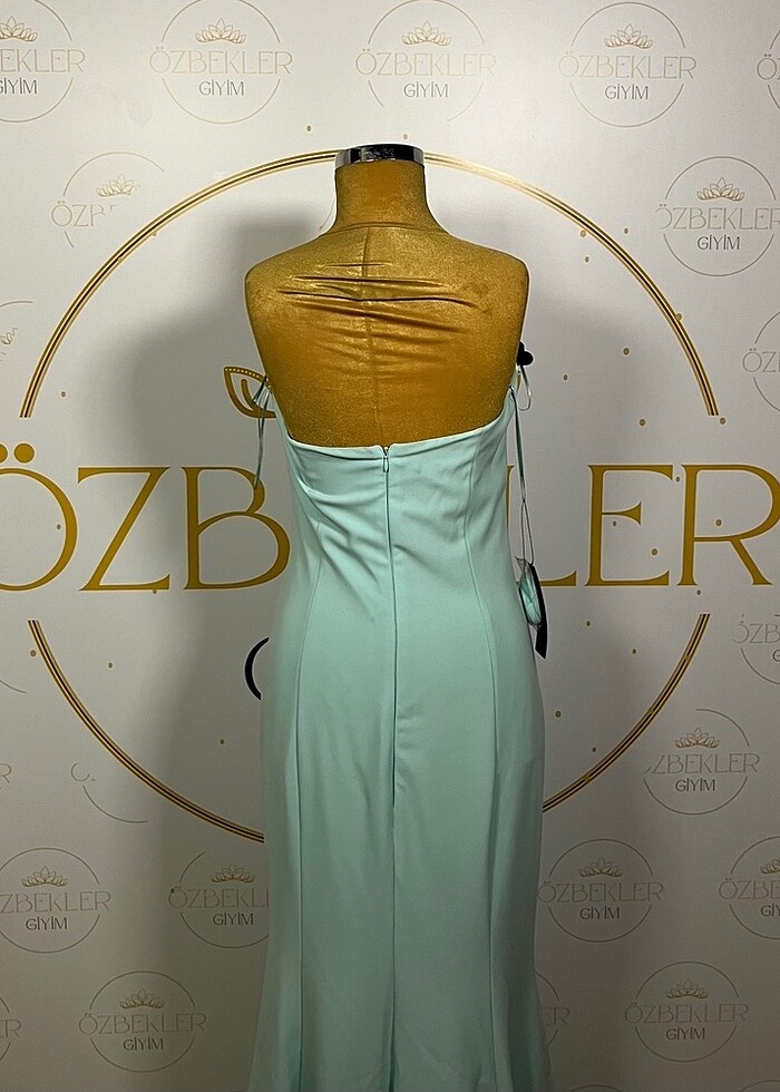 Su Yeşili Abiye / 38 Beden - Görsel 4