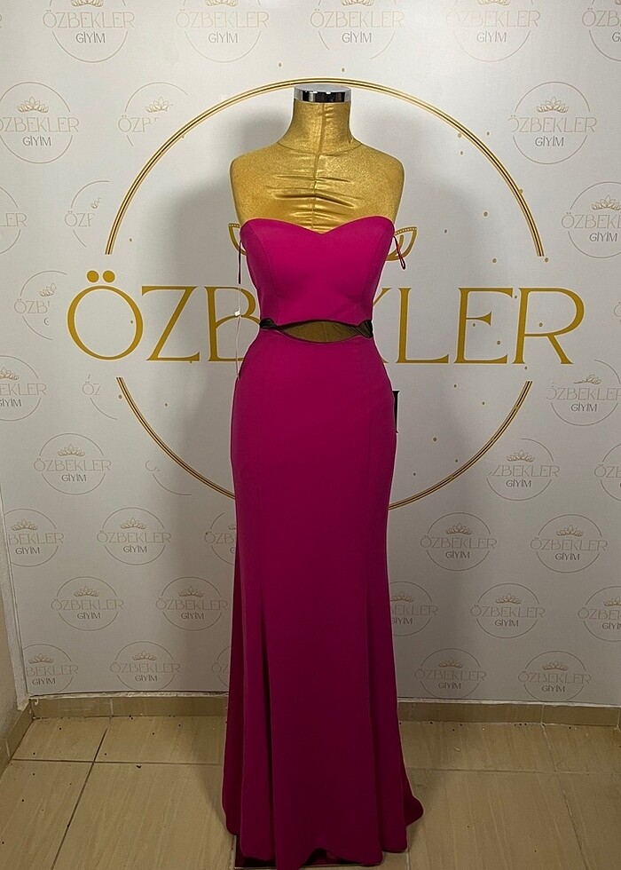 Bright Pink Abiye / 40 Beden - Görsel 2