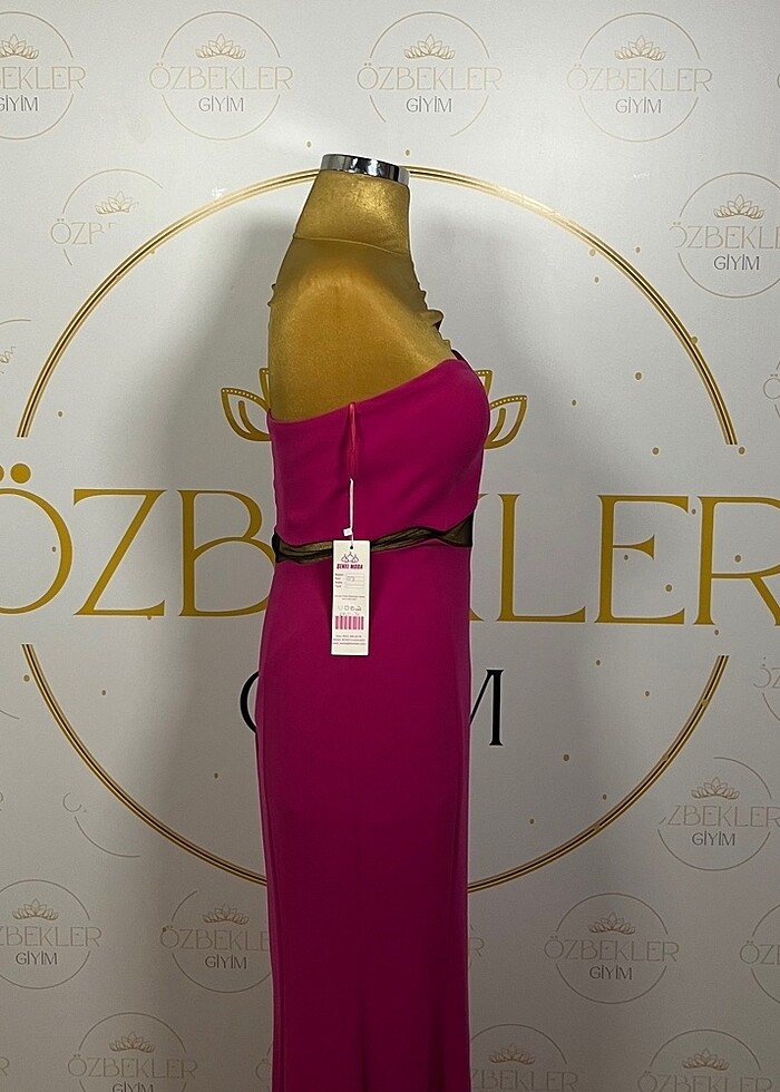 Bright Pink Abiye / 40 Beden - Görsel 3