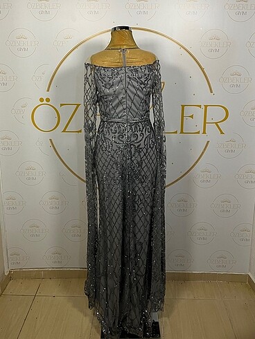 Slate Gray Abiye / 40 Beden - Görsel 5