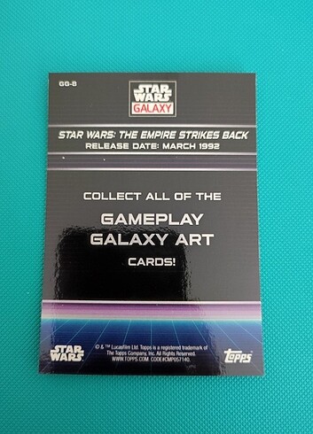  2022 Topps Star Wars Galaxy Game Play Galaxy Art kart