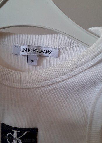 Calvin Klein Beyaz ck askılı