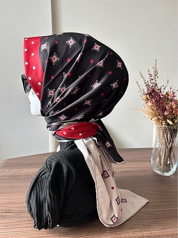Beden bordo Renk Pamuk Twil Eşarp