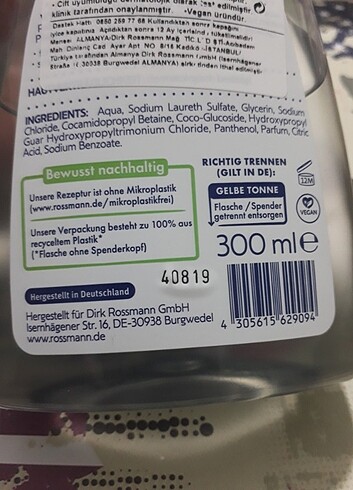 Beden ISANA MED EL YÜZ VÜCUT YIKAMA LOSYONU