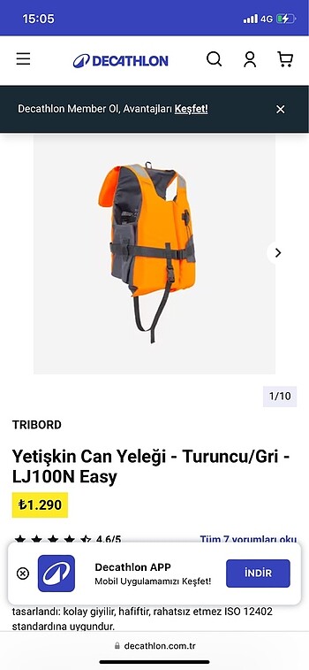 Decathlon Yelek