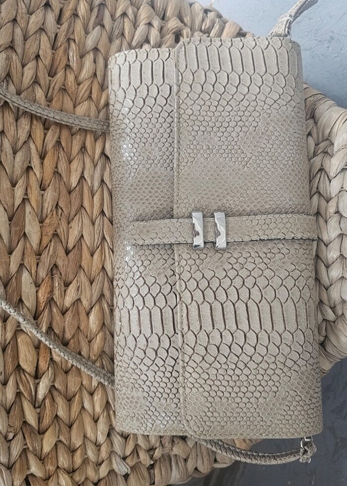 Yılan derisi çanta - Görsel 5