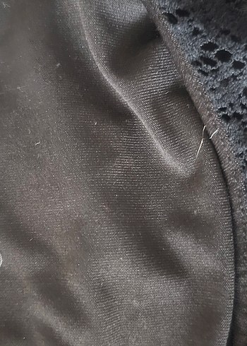 Siyah Dantel Uzun Kollu Midi Elbise - Görsel 7