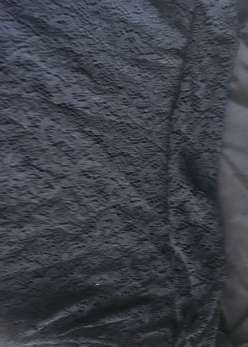 Siyah Dantel Uzun Kollu Midi Elbise - Görsel 4