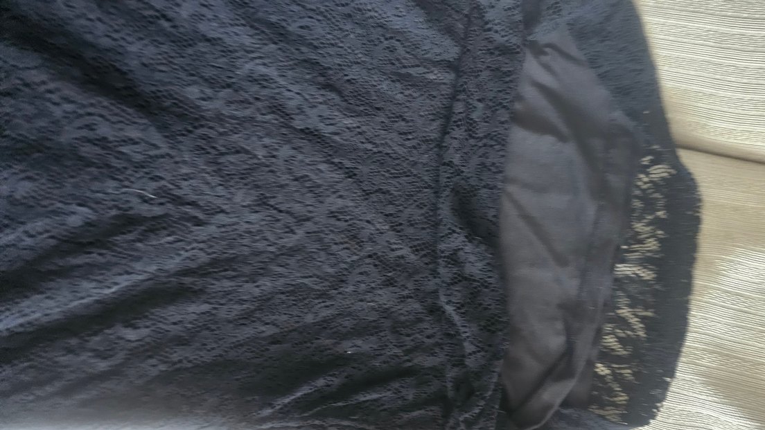 Siyah Dantel Uzun Kollu Midi Elbise - Görsel 4