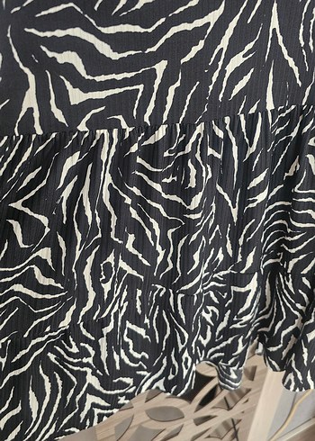 Zebra Desenli Uzun Etek - Görsel 6