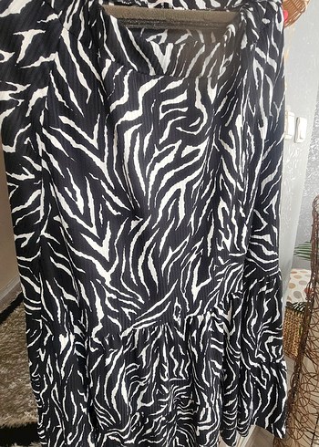 Zebra Desenli Uzun Etek - Görsel 7