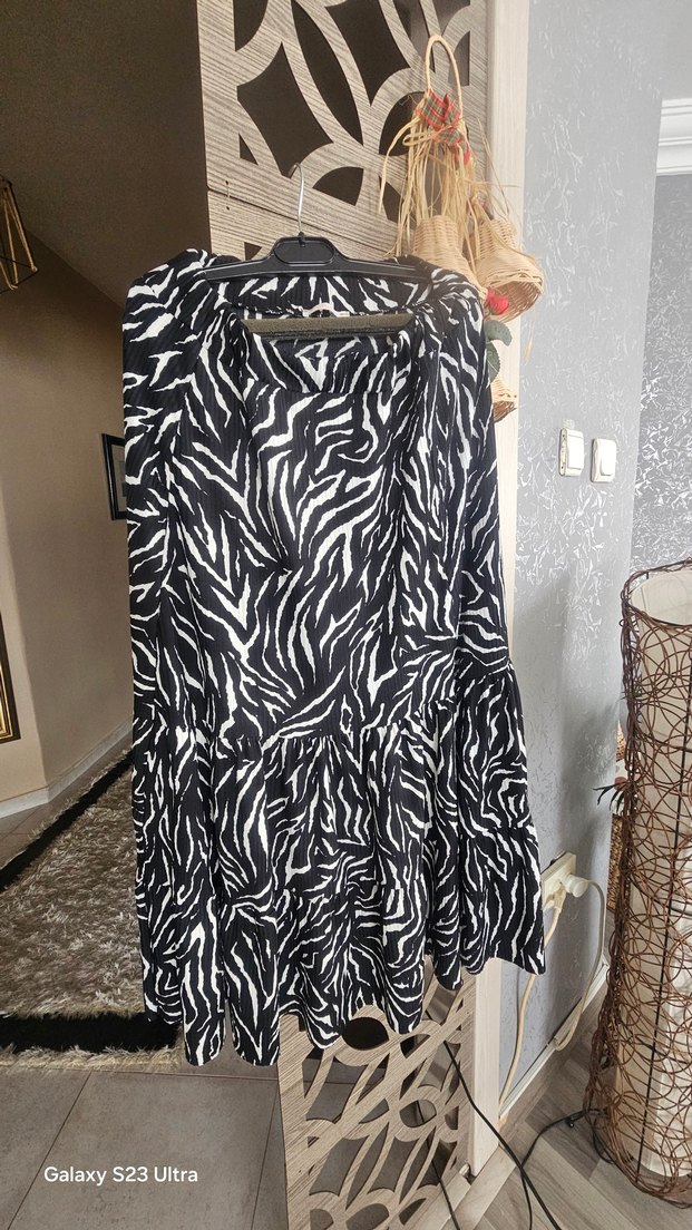 Zebra Desenli Uzun Etek - Görsel 3