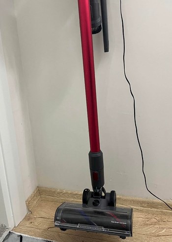 Kırmızı Kablosuz Dikey Elektrikli Süpürge
