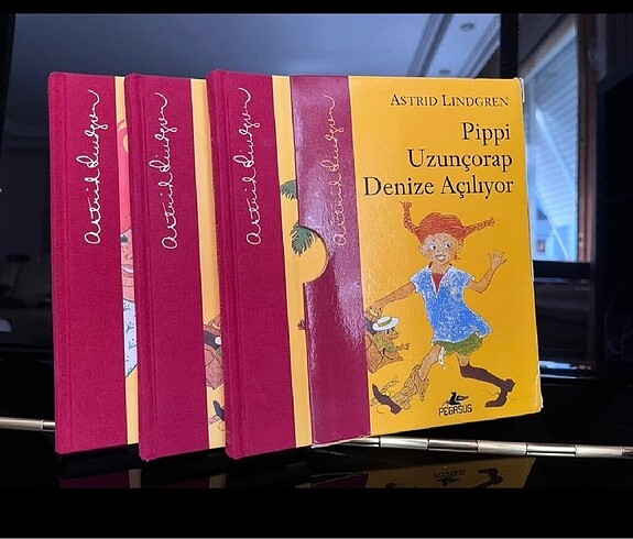 Uzunçorap Pippi Ciltli 3 lü özel seri
