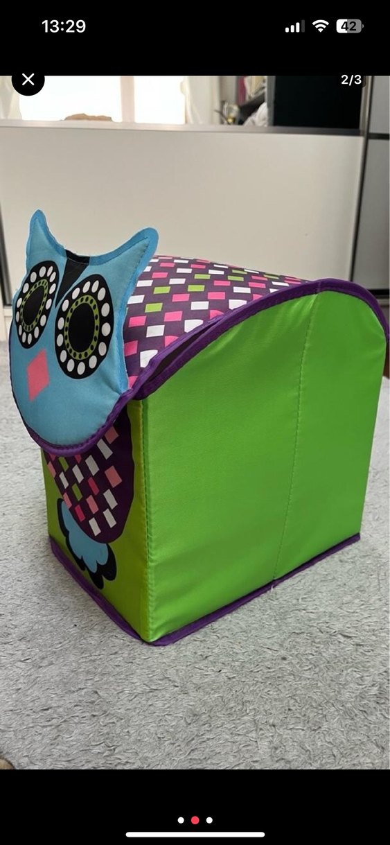 Renkli Baykuş Tasarımlı saklama kutusu - Görsel 2