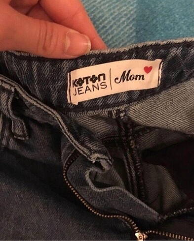 xs Beden lacivert Renk Yırtık jean