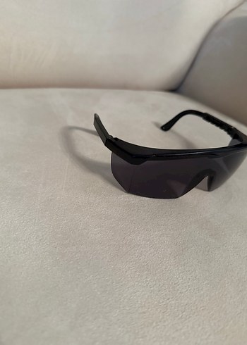 Siyah Minimalist Biker Kadın Gözlüğü - Görsel 2