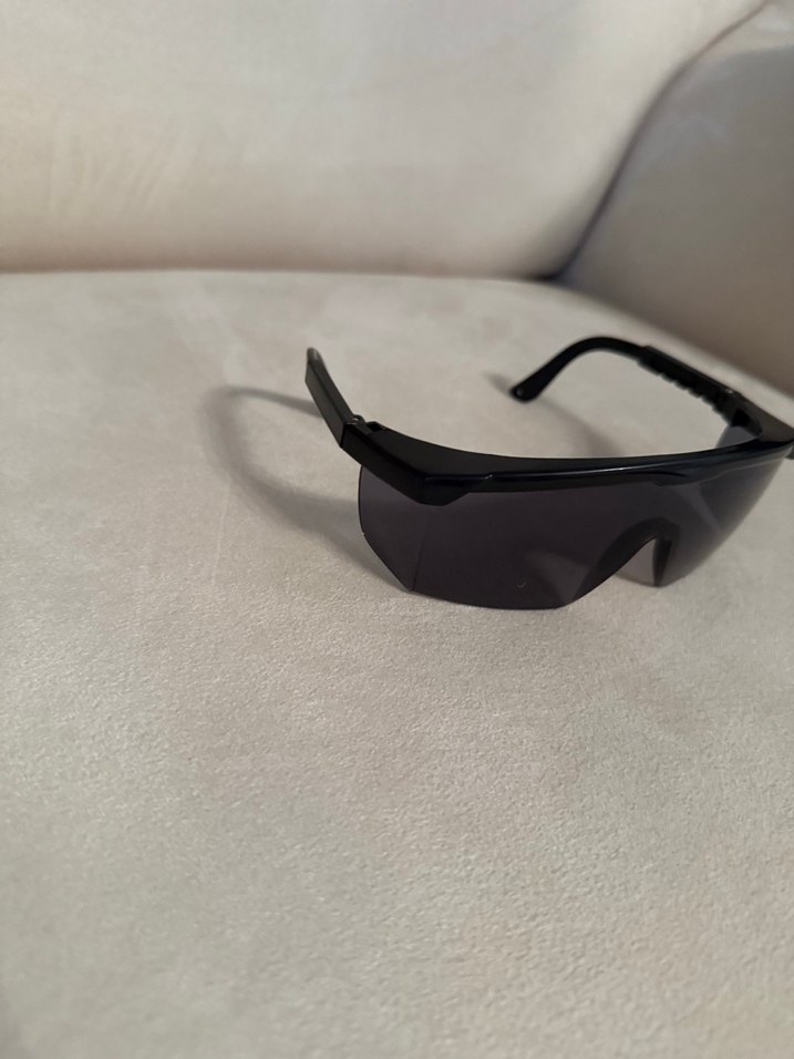 Siyah Minimalist Biker Kadın Gözlüğü - Görsel 2