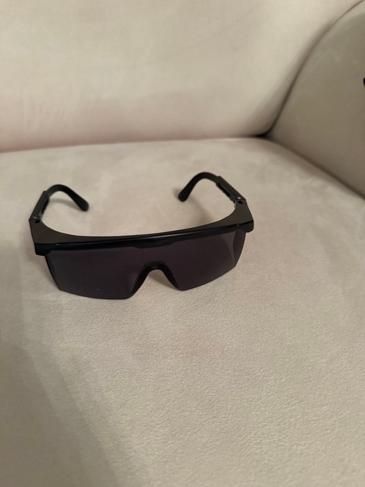 Siyah Minimalist Biker Kadın Gözlüğü - Görsel 3