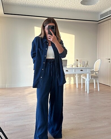 Tensel denim pantolon