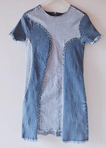 Strech denim kumaş vucut şekline göre uyum sağlar (S) Beden