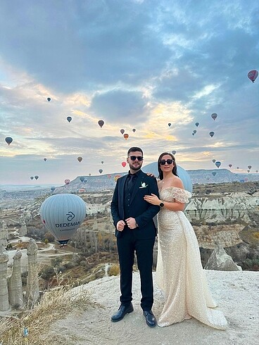 38 Beden ten rengi Renk Nişanlık abiye
