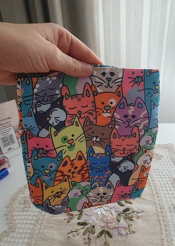 Beden çeşitli Renk Renkli Baskılı kitap çantası