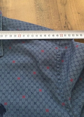 Gri Denim Erkek Gömlek Uzun Kollu - Görsel 5