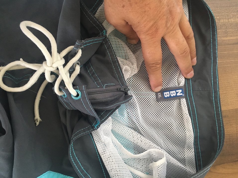 Gri Bel Bantlı Erkek Yüzme Şortu - Görsel 3