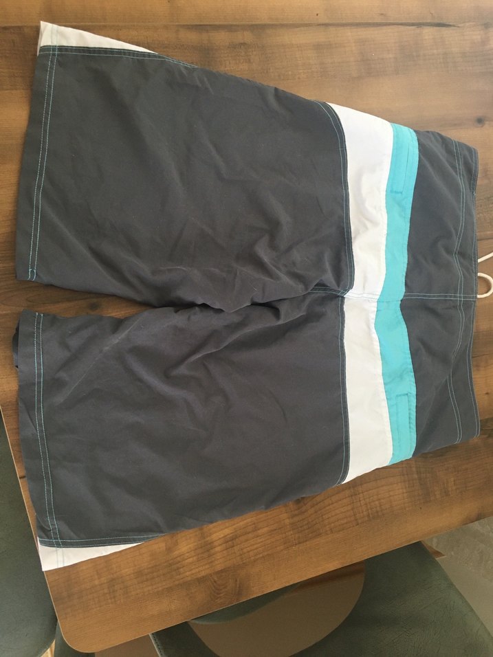 Gri Bel Bantlı Erkek Yüzme Şortu - Görsel 2