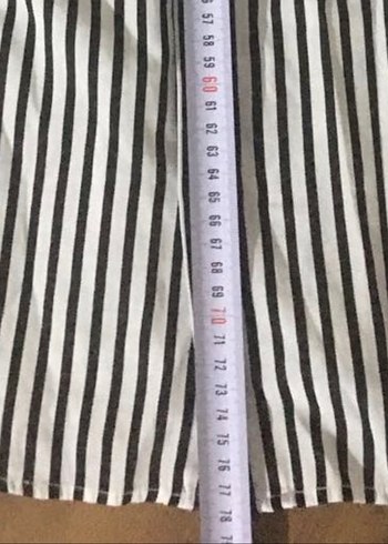 Düğmeli Kısa Kollu Çizgili Erkek Gömlek - Görsel 2