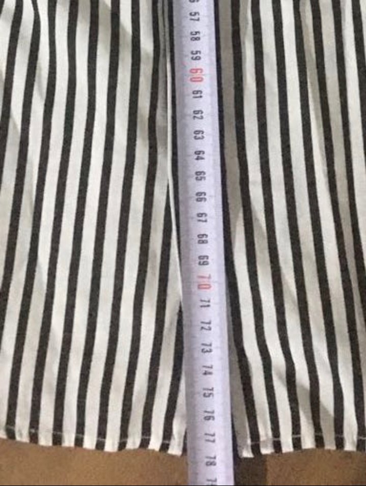 Düğmeli Kısa Kollu Çizgili Erkek Gömlek - Görsel 2