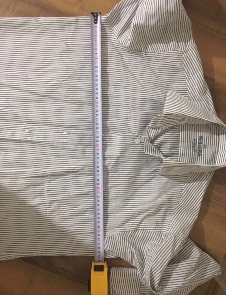 Gri Çizgili Uzun Kollu Erkek Gömlek - Görsel 4