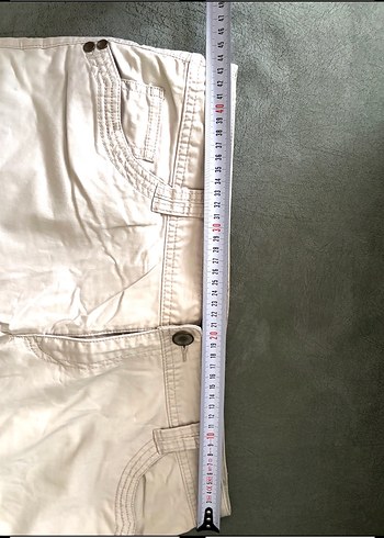 Bej Kadın Keten Kumaş Pantolon - Görsel 9