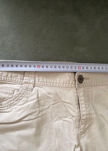 Bej Kadın Keten Kumaş Pantolon - Görsel 4