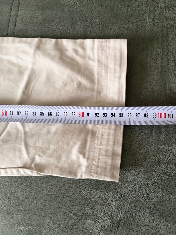 Bej Kadın Keten Kumaş Pantolon - Görsel 3