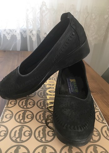 Siyah Kadın Dolgu Topuklu Lastik Babet