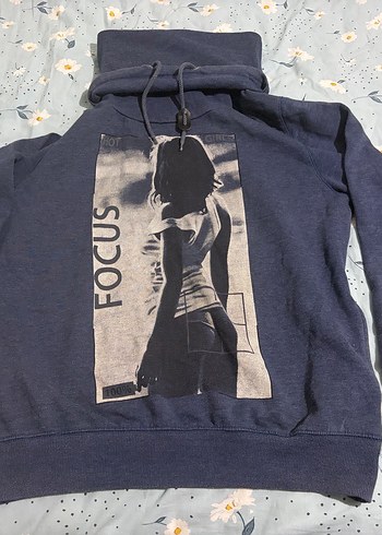 Erkek Baskılı Kapüşonlu Sweatshirt - Görsel 2