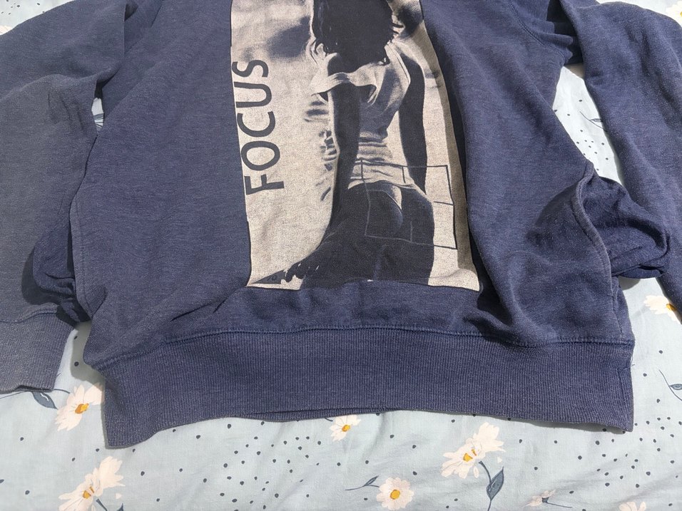 Erkek Baskılı Kapüşonlu Sweatshirt - Görsel 4