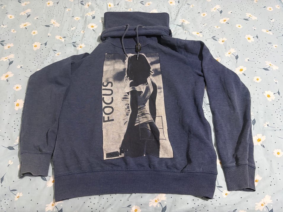 Erkek Baskılı Kapüşonlu Sweatshirt - Görsel 2